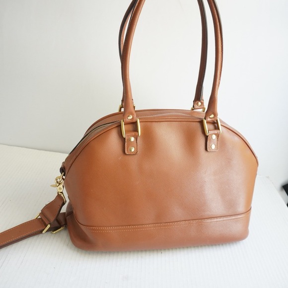 ONA The Chelsea Fashion Camera Shoulder Bag Brown Leather Dome Padded crossbody‎